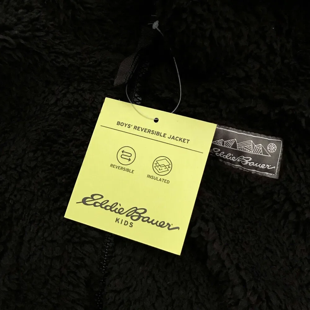 Eddie Bauer NWT Reversible Puffer Jacket Boy XS (5/6) *Pls See Description*